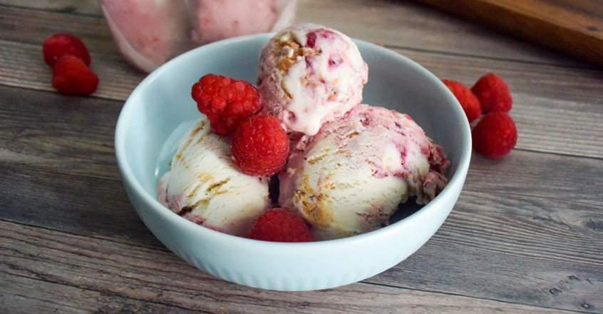 Peanut Butter and Jelly Ice Cream - Plant-Based Diet Recipes
