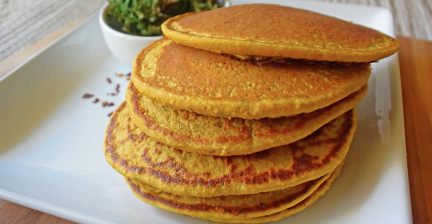 Kale and Sweet Potato Pancakes Recipe