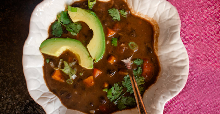 Sweet Potato and Black Bean Soup