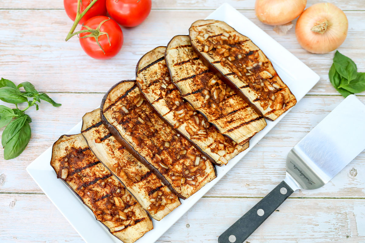 Easy Grilled Eggplant - The Plant Based School