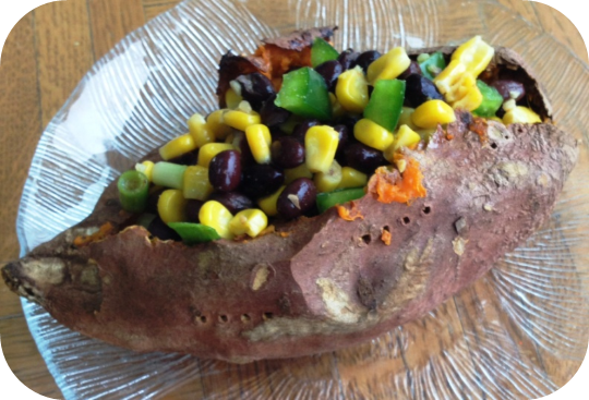 Baked sweet potato: Easy Plant-Based Meal Prep for Breakfast, Lunch, and Dinner