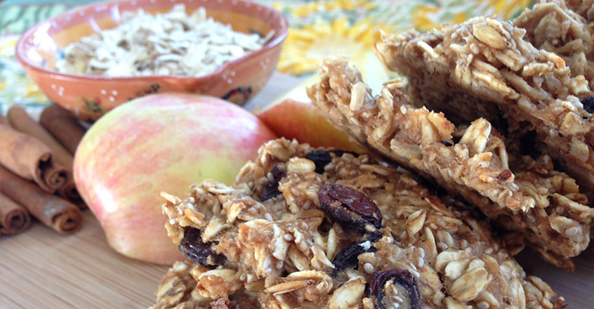 Galletas de avena y manzana