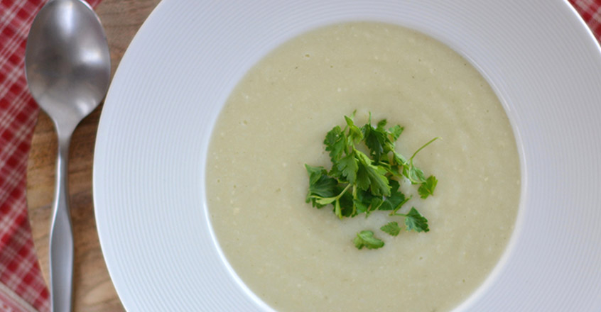 Sopa de puré de coliflor