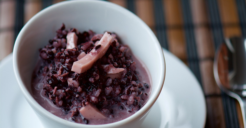 Pudín de arroz con coco