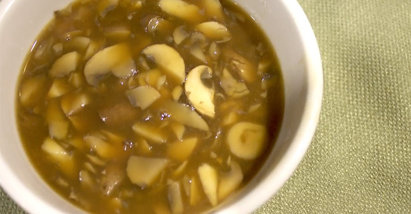 Salsa espesa de champiñones