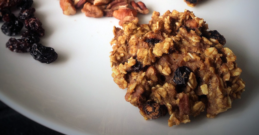 Galletas de avena, calabaza y pacana