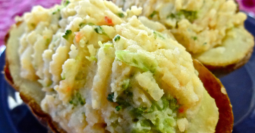 Papas rellenas al horno