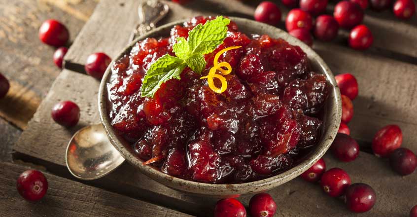 Salsa de arándanos rojos