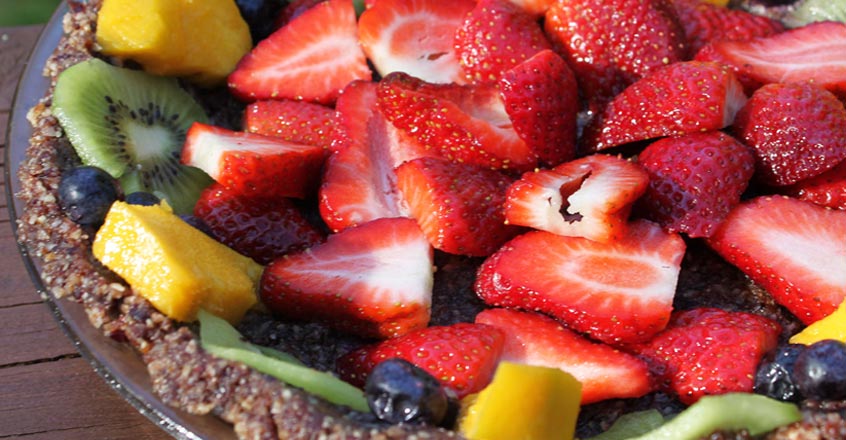 Pastel de frutas y dátiles, increíblemente delicioso