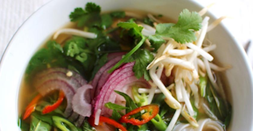 Pho vegano - Sopa vietnamita de fideos