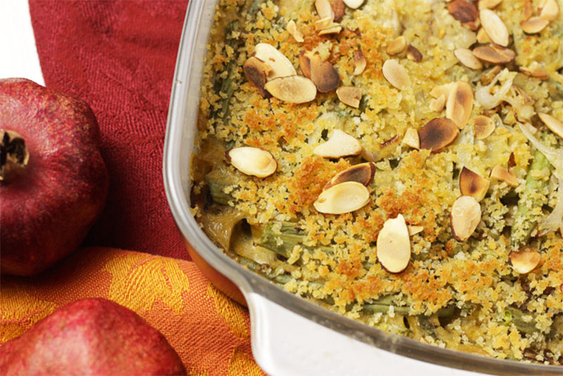 Healthy Green Bean Casserole Center for Nutrition Studies