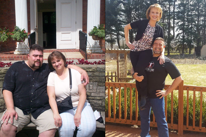 Ironman & ultrarunner Tim Kaufman before and after losing weight on a plant-based diet