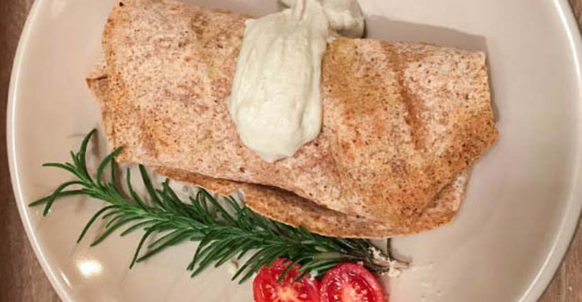 Lentil and Mushroom Burrito