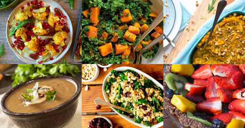 Ideas de recetas para el Día de Acción de Gracias con un menú completo de  alimentos basados en plantas sin procesar - Centro de Estudios en Nutrición