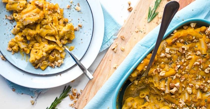Pasta con calabaza de invierno (butternut) al...