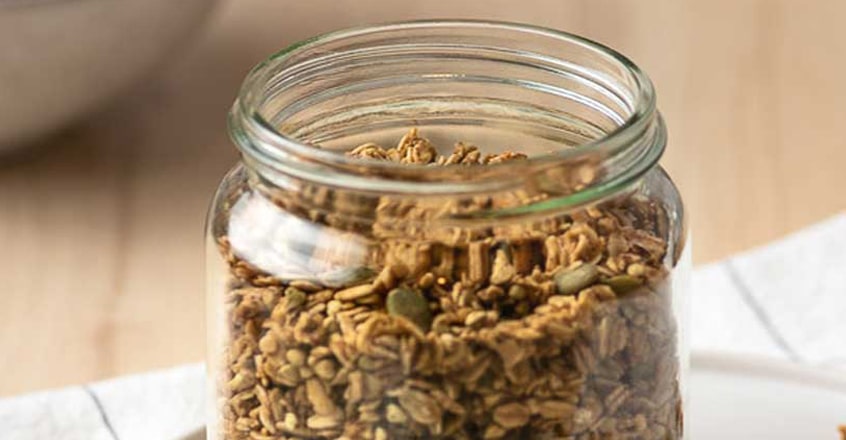 Granola crujiente de alforfón