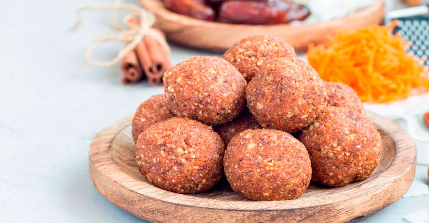 Bolitas de bizcocho de zanahorias