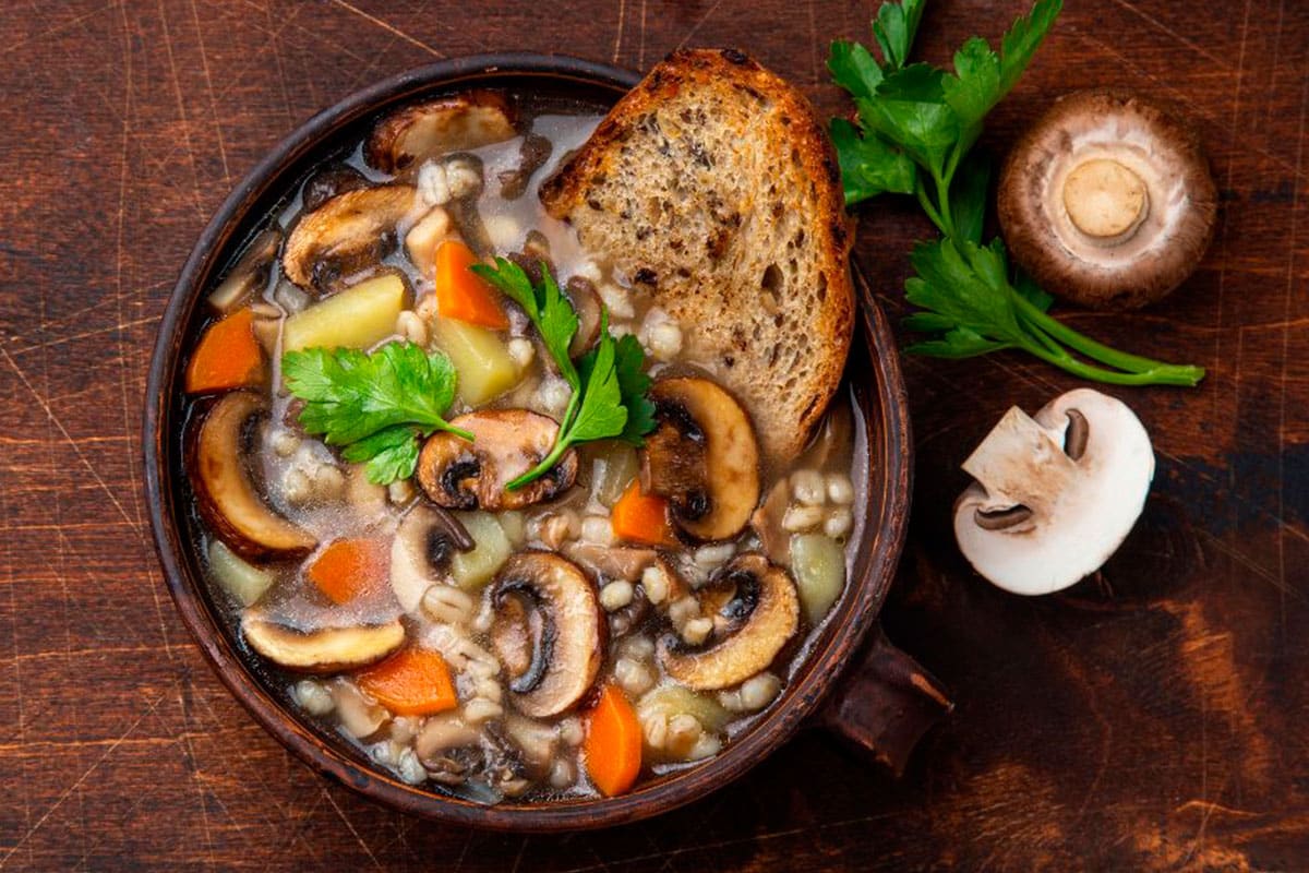 Mushroom Barley Soup - May I Have That Recipe?